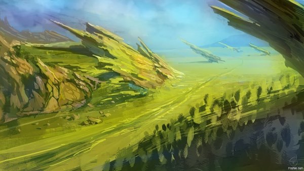 Рисунки природы на графическом планшете