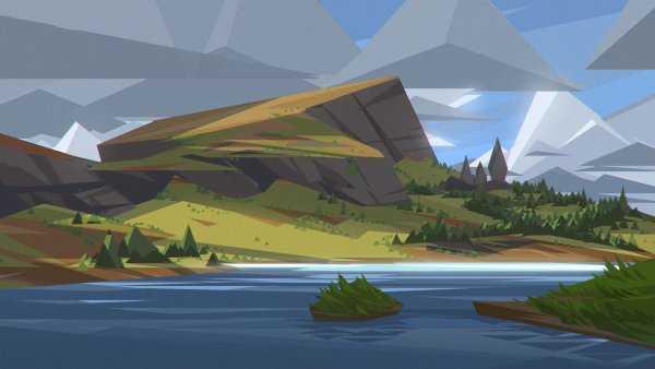 Мультипликационные пейзажи