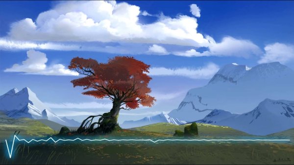 Рисование в фотошопе пейзажи