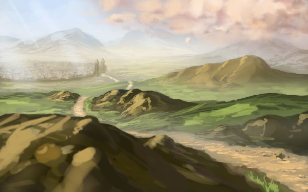 Рисование в фотошопе пейзажи