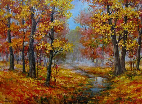 Картины осенний пейзаж Алексея Лепишина