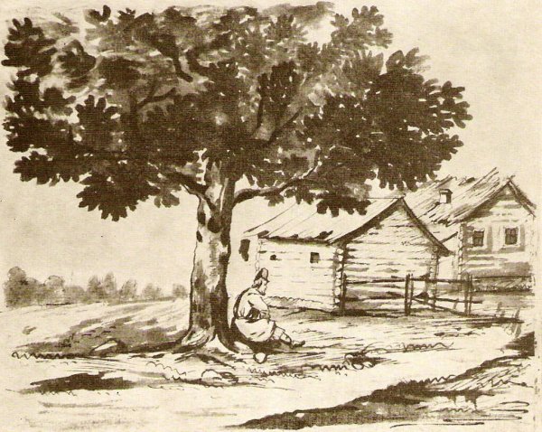 Иллюстрация к стихотворению Родина Лермонтова