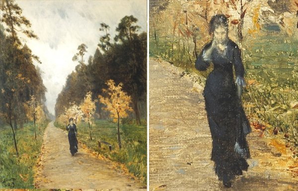 Осенний день Сокольники Левитан Третьяковская галерея