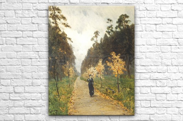 Картина Левитана осень охотник