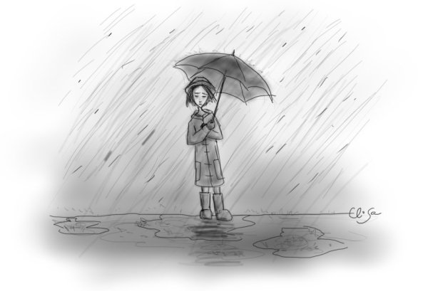 Живопись пейзаж в сером ..... ..