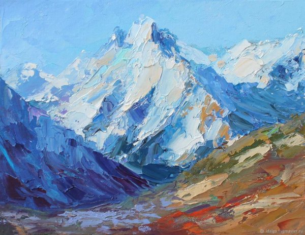 Горная живопись мастихин