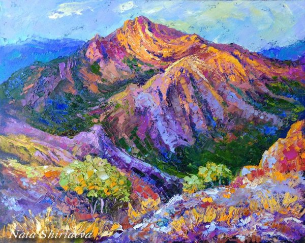 Наталья Ширяева яркие картины мастихином