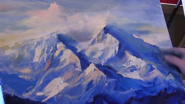 Живопись маслом горы Игорь Сахаров