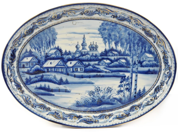 Гжель пейзаж