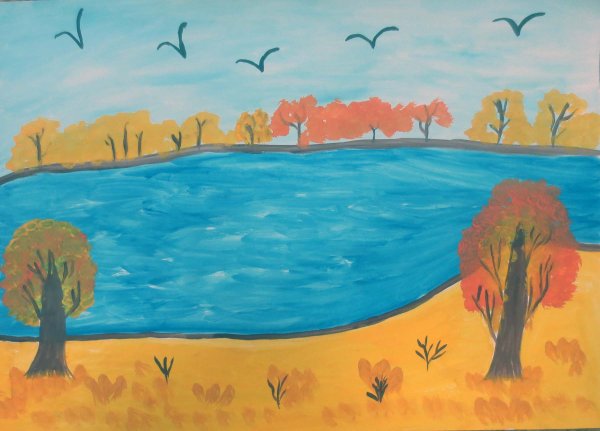 Пейзаж родного края легкий