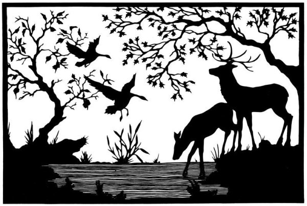 Силуэтная живопись