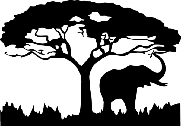 Силуэты природы и животных