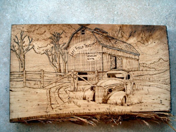 Картины Выжженные на дереве