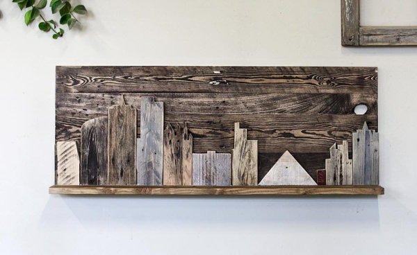 Панно из досок