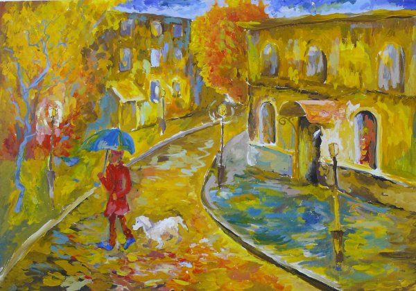 Станковая композиция осень