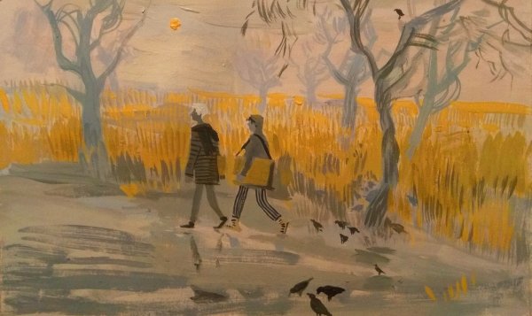 Цвет в композиции станковой