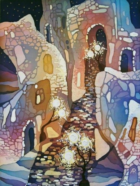 Горячий батик город