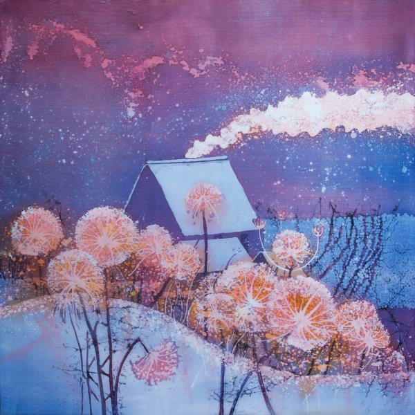 Ольга Петелина батик роспись по шёлку