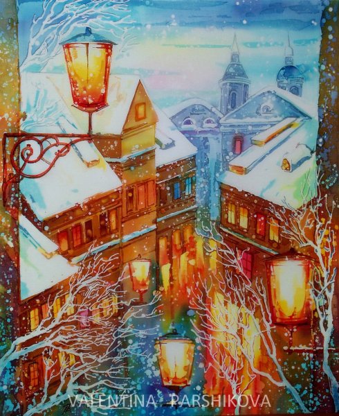 Батик пейзаж