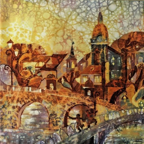 Виктор Парийский живописный батик