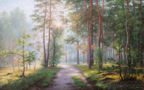 Россия в лучах рассвета. Художник Сычев Алексей Владимирович