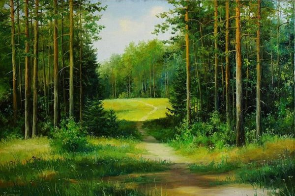 Художник Сергей Курицын картины лето