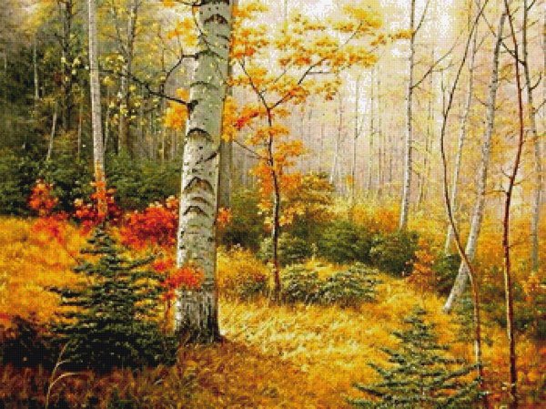 Золотая осень картина