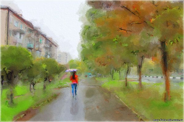 Воздушная перспектива город