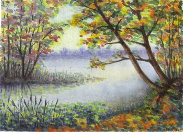 Передача пространства в пейзаже