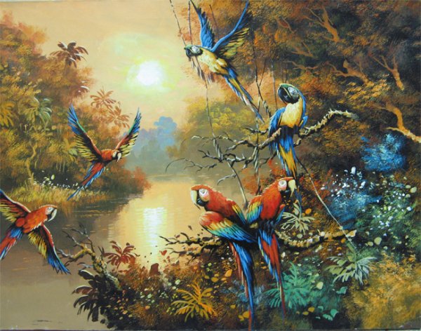 Мартин Джон картины Райские птицы