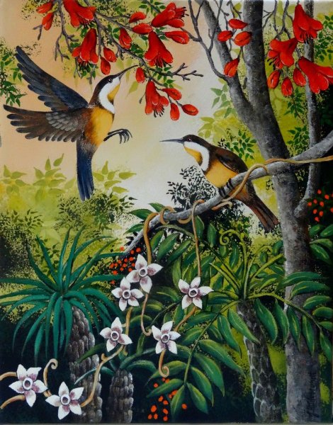 Фреска Райские птицы