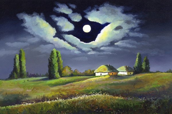 Куинджи Лунная ночь на Днепре