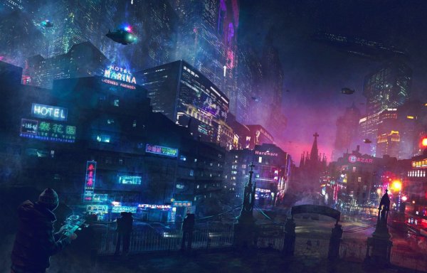 Киберпанк 2077 город