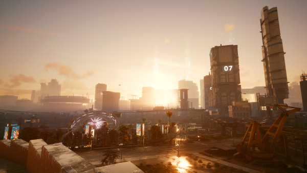 Киберпанк 2077 город