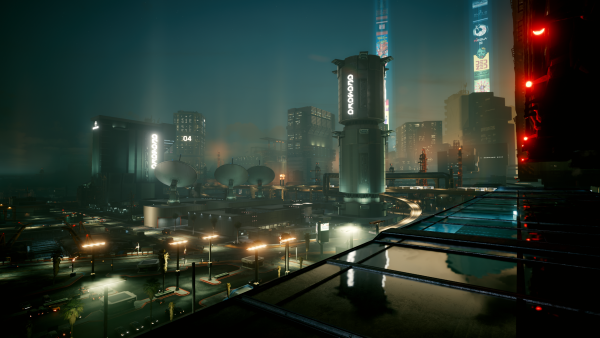 Киберпанк 2077 город