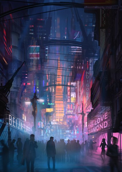 Город будущего Cyberpunk 2077