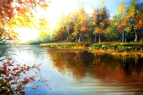 Осенний пейзаж изо