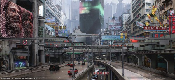 Cyberpunk 2077 город призрак