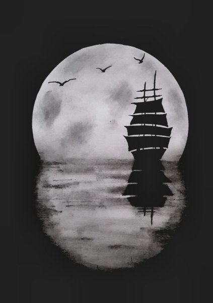 Пейзаж в графике карандашом легко