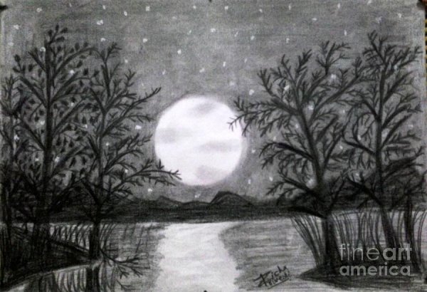 Рисунки по этапно пейзаж