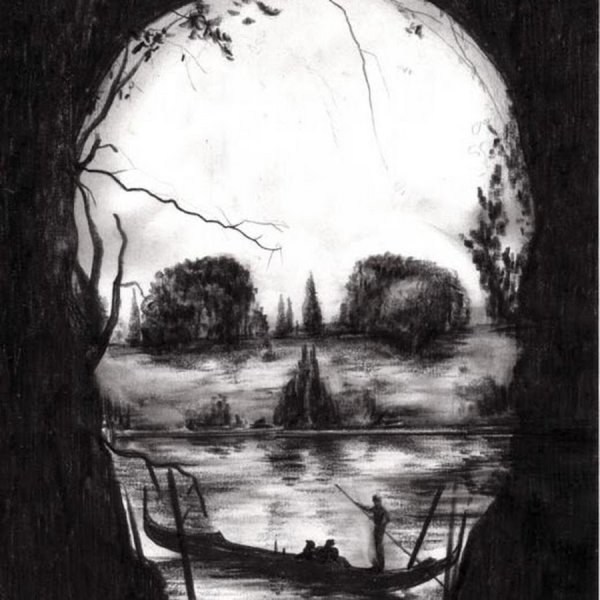 Пейзаж в графике легкий