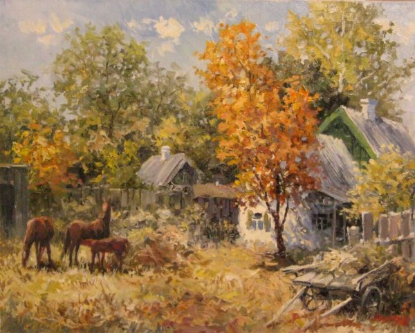 Зимние пейзажи художника Натальи Головиной