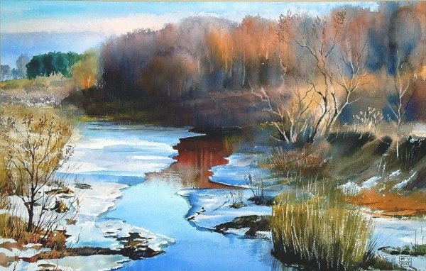 Маковой Валерий Георгиевич акварель