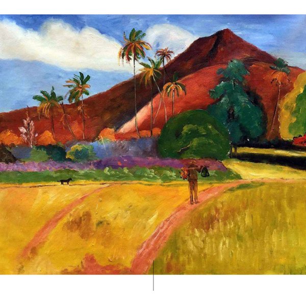 Поль Гоген горы на Таити