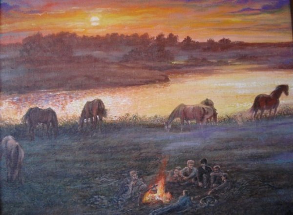 Между тем ночь приближалась и росла