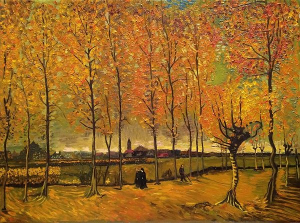 Тополиная аллея Ван Гог