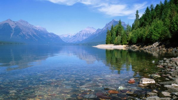 Озеро Макдональд Монтана США