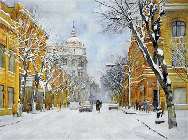 Художник Александр Болотов зима