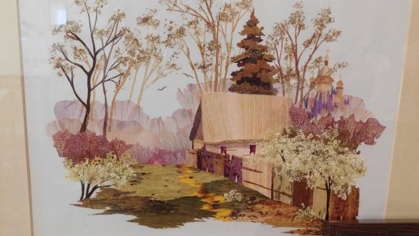 Пейзаж из природного материала