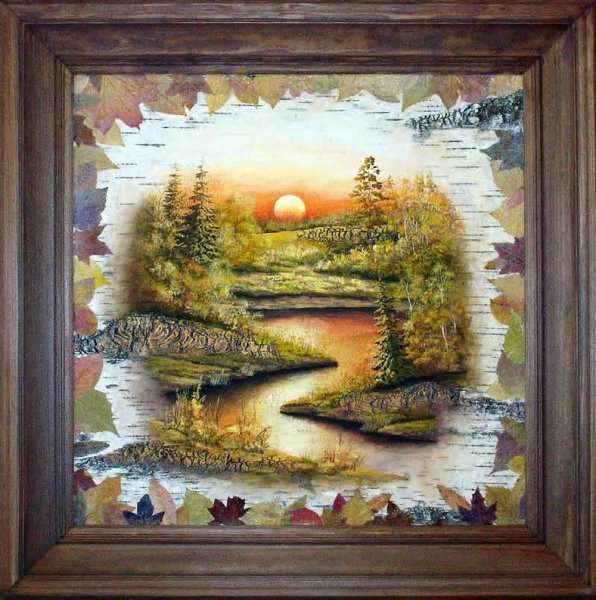 Осенняя поделка картина